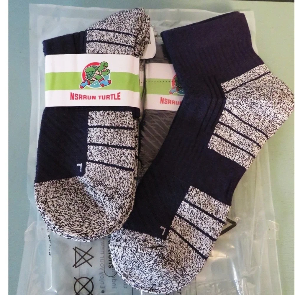 NSRRUN Turtle Wool Compression 4 Pack Running‎ Socks XL Cushioning Arch Support